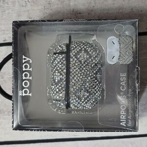 Poppy airpods pro case bling